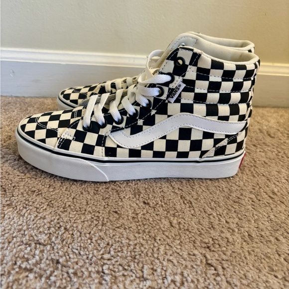 Vans Sk8-Hi Checkerboard Sneakers | Women’s 6.5
- Black and White - Picture 3 of 9